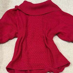 Women's Red Sweater